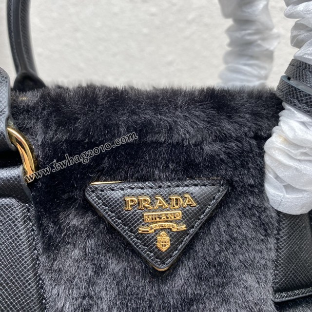 Prada專櫃新款山羊毛迷你殺手包 1BA906 普拉達Galleria迷你手袋手提女包 csp1523